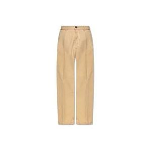 Dsquared2 Broek met Logo , Beige , Heren , Maat: L