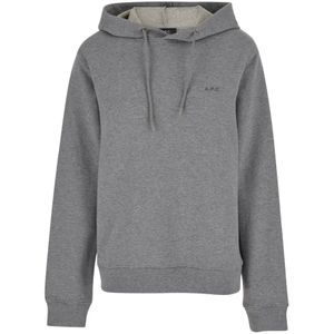 A.p.c. - Hoodie Standard Brodee - Grijs - Katoen