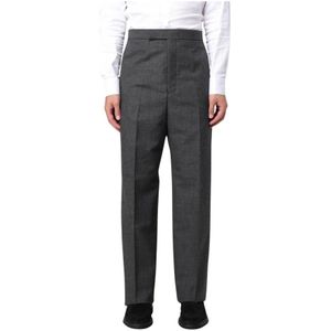 Thom Browne, Heren, Broeken, Grijs, Maat: M Wol,