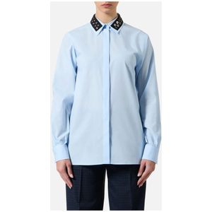 Iceberg, Dames, Blouses & Shirts, Blauw, Maat: XS