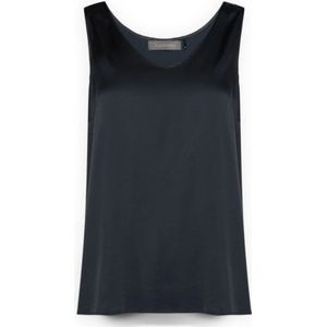 Elena Mirò, Dames, Tops, Blauw, Maat: XL Viscose,