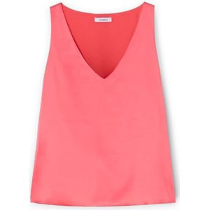 Motivi, Dames, Tops, Rood, Maat: XS Satijn,