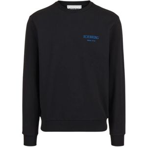 Iceberg, Heren, Sweatshirts & Hoodies, Zwart, Maat: L