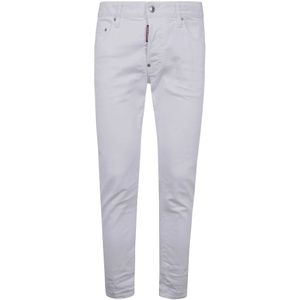 Dsquared2, Heren, Jeans, Wit, Maat: XL Denim,