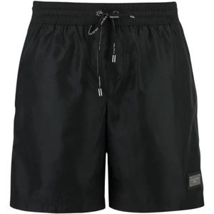 Dolce & Gabbana, Heren, Badkleding, Zwart, Maat: XL Poliester,