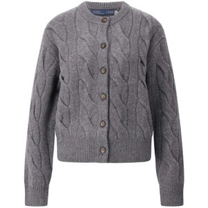 Polo Ralph Lauren, Dames, Truien, Grijs, Maat: XL Wol,