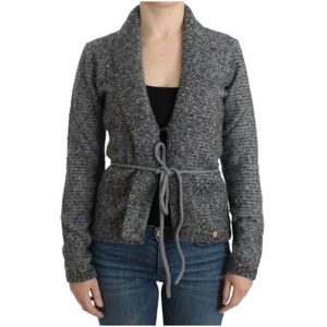 Roberto Cavalli, Dames, Truien, Grijs, Maat: M Wol,