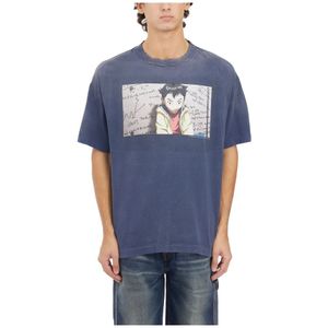 ©Saint M××××××, Heren, Tops, Blauw, Maat: L Katoen,