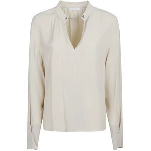 Patrizia Pepe, Dames, Blouses & Shirts, Beige, Maat: S