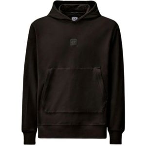 C.p. Company, Heren, Sweatshirts & Hoodies, Zwart, Maat: S Fleece,