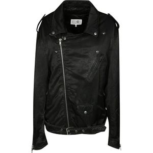 MM6 Maison Margiela, Heren, Jassen, Zwart, Maat: M