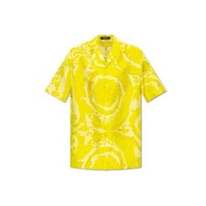 Versace Shirt met korte mouwen , Yellow , Heren , Maat: XL