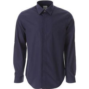 Paul Smith, Heren, Overhemden, Blauw, Maat: S Katoen,