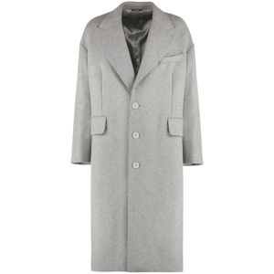 Dolce & Gabbana, Heren, Mantels, Grijs, Maat: L Wol,