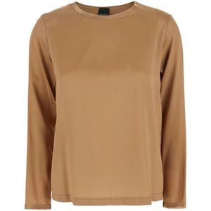 Plain, Dames, Tops, Beige, Maat: M Zijde,