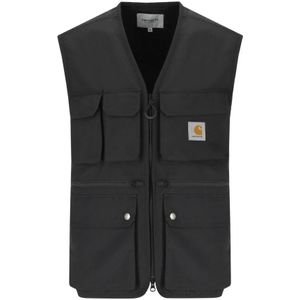 Carhartt Wip, Heren, Jassen, Zwart, Maat: L Poliester,