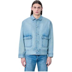 Levi's, Heren, Jassen, Blauw, Maat: M Katoen,
