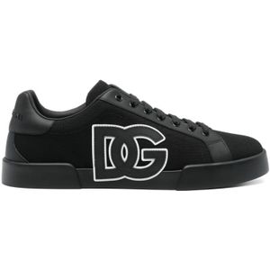 Dolce & Gabbana - Portofino - Lage Sneakers - Zwart - Katoen