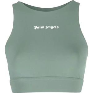 Palm Angels, Dames, Sport, Groen, Maat: M Poliester,