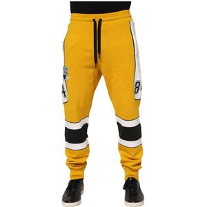 Dolce & Gabbana, Heren, Broeken, Geel, Maat: S Katoen,