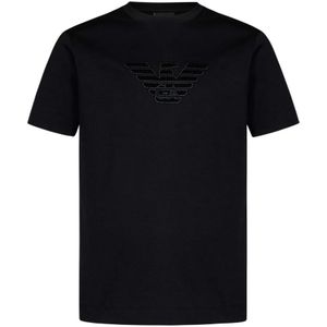 Emporio Armani, Heren, Tops, Zwart, Maat: L