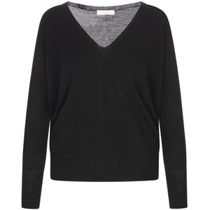 Zanone, Dames, Truien, Zwart, Maat: S Wol,