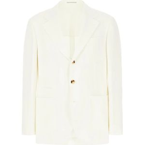 Brunello Cucinelli, Heren, Jassen, Beige, Maat: XL Linnen,