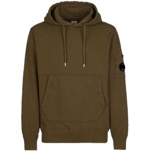 C.p. Company, Heren, Sweatshirts & Hoodies, Groen, Maat: M Katoen,