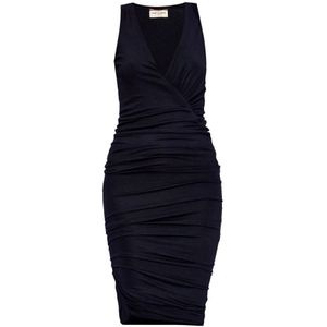 Saint Laurent, Dames, Jurken, Blauw, Maat: XS