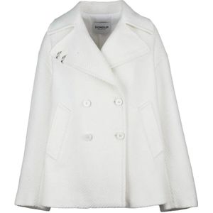 Dondup, Dames, Mantels, Wit, Maat: S Viscose,