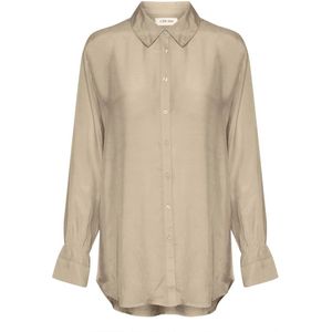 Cream, Dames, Blouses & Shirts, Beige, Maat: XS Viscose,