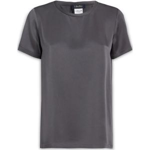 Max Mara, Dames, Tops, Grijs, Maat: 2XS Katoen,