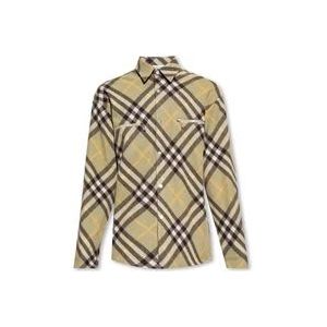 Burberry Geruite overhemd , Multicolor , Heren , Maat: L