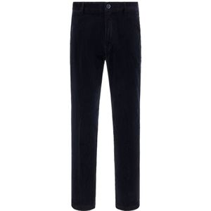 Boggi Milano - Corduroy Stretch Pants - Blauw - Heren