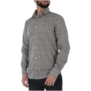 Eden Park, Heren, Overhemden, Zwart, Maat: S Katoen,
