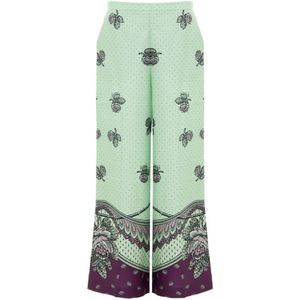 Gucci, Dames, Broeken, Groen, Maat: S Zijde,