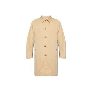 Burberry Single-Breasted Coats , Beige , Heren , Maat: 2XL