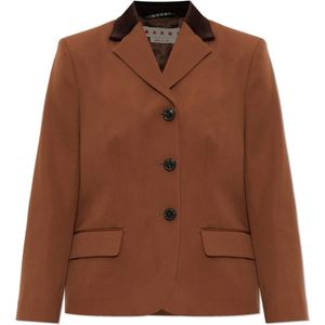 Marni, Dames, Jassen, Bruin, Maat: S Wol,