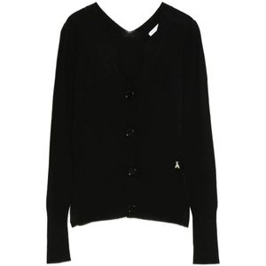 Patrizia Pepe, Dames, Truien, Zwart, Maat: S