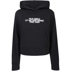 Palm Angels, Dames, Sweatshirts & Hoodies, Zwart, Maat: XS Katoen,