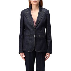 Liu Jo, Dames, Jassen, Blauw, Maat: 2XS Denim,