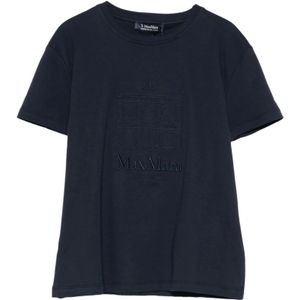 Max Mara, Dames, Tops, Blauw, Maat: S Jersey,
