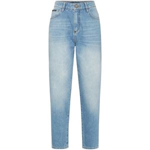 Philipp Plein, Dames, Jeans, Blauw, Maat: W25 Denim,