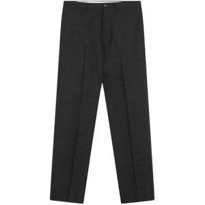 Prada, Heren, Broeken, Grijs, Maat: S Wol,