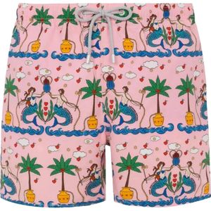 MC2 Saint Barth, Heren, Badkleding, Roze, Maat: XL