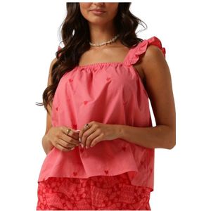 Ydence, Dames, Tops, Roze, Maat: S Denim,