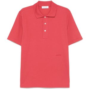 Lanvin, Heren, Tops, Rood, Maat: M