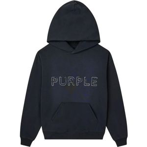 Purple Brand, Heren, Sweatshirts & Hoodies, Zwart, Maat: 2XL Katoen,