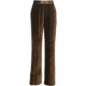 Etro, Dames, Broeken, Bruin, Maat: S Zijde,