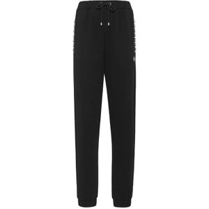 Philipp Plein, Dames, Broeken, Zwart, Maat: S Katoen,